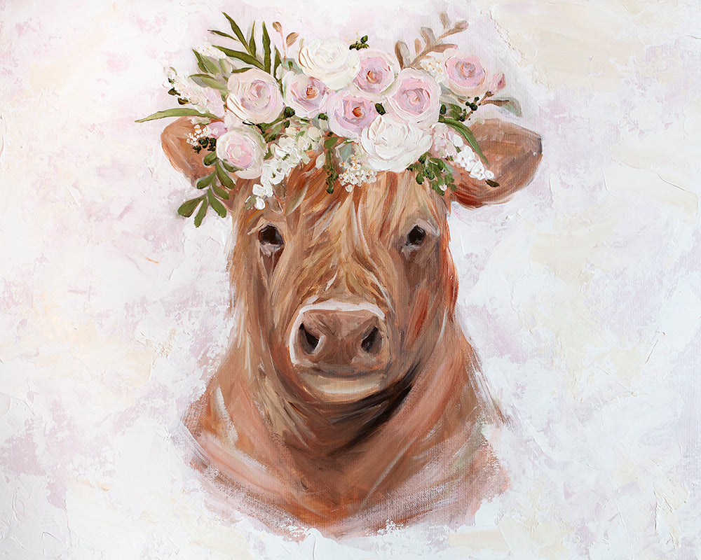 Baby Highland Cow - The Crown Prints