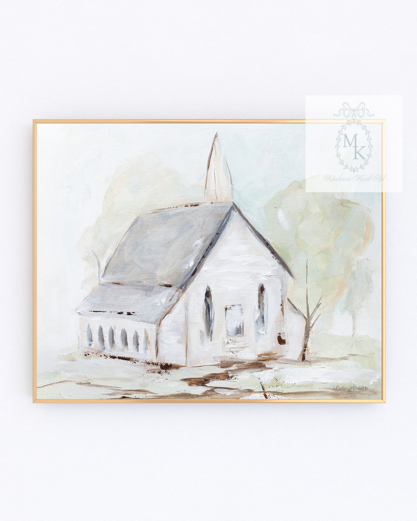 'Blessed House' Church Paper Print