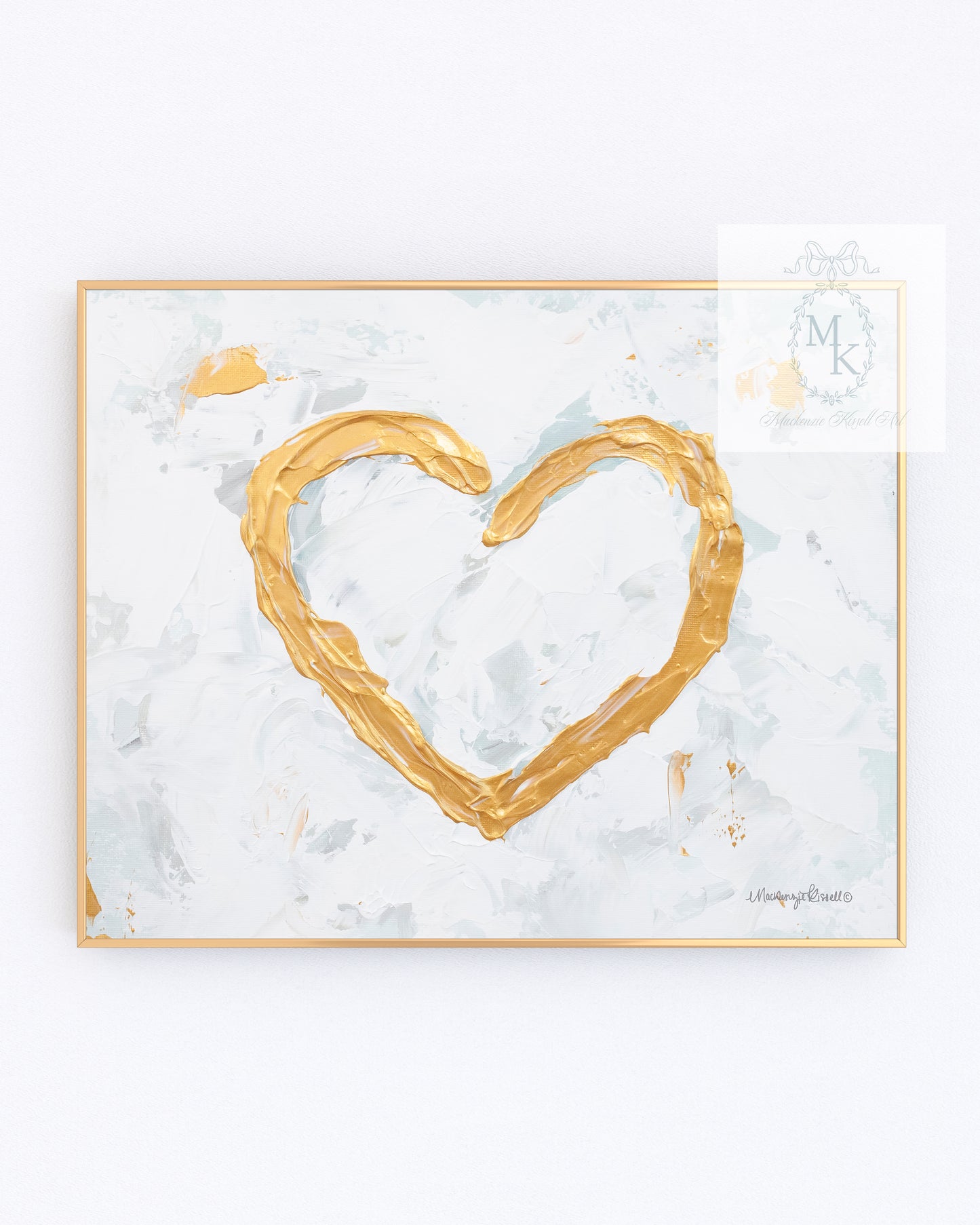 'Gold Heart' Paper Print