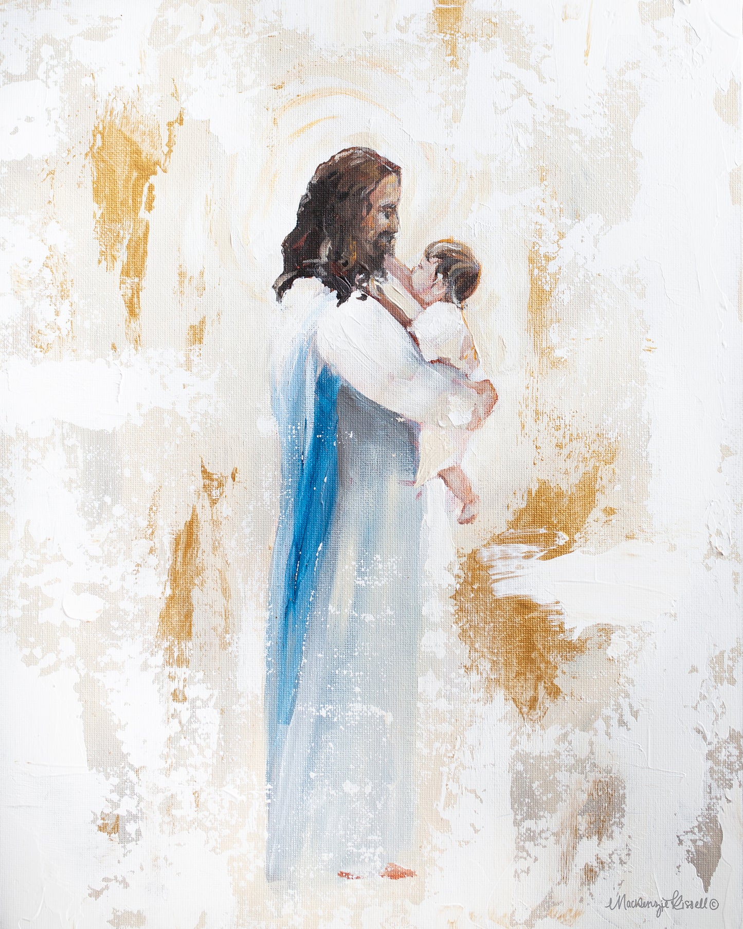 'To Such As These' Jesus and Baby Paper Print Toddler Child